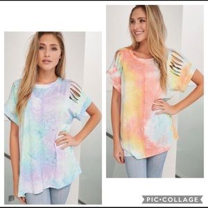 NWOT White Birch Tye Dye Top Size 2X
